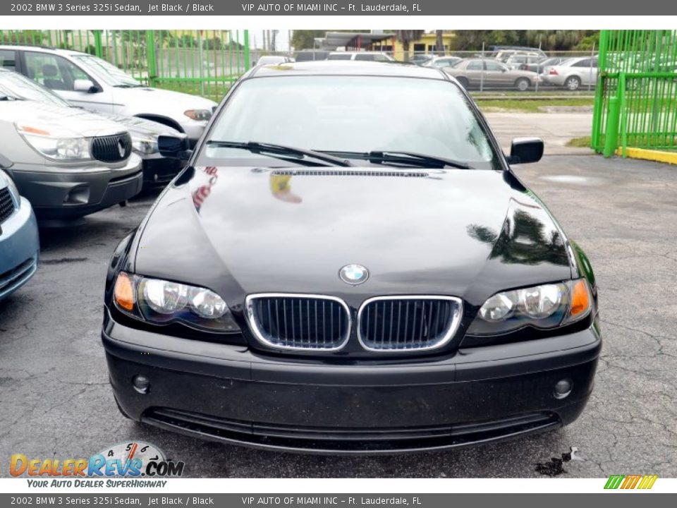 2002 BMW 3 Series 325i Sedan Jet Black / Black Photo #2