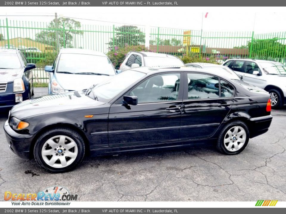 2002 BMW 3 Series 325i Sedan Jet Black / Black Photo #5