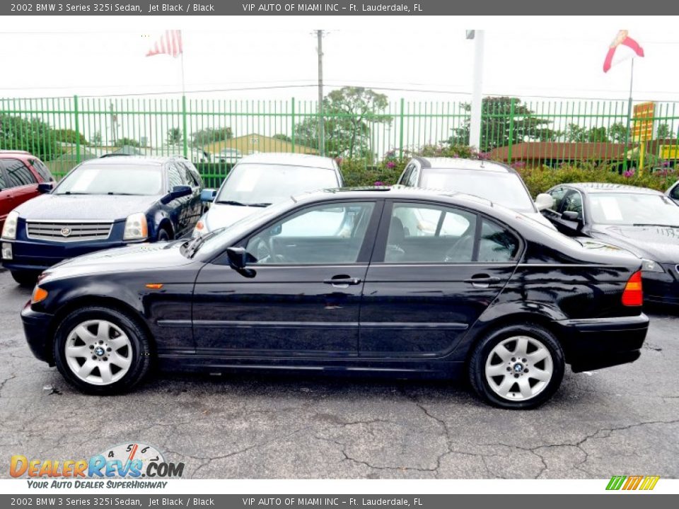 2002 BMW 3 Series 325i Sedan Jet Black / Black Photo #6