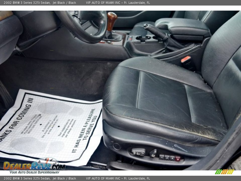 2002 BMW 3 Series 325i Sedan Jet Black / Black Photo #21