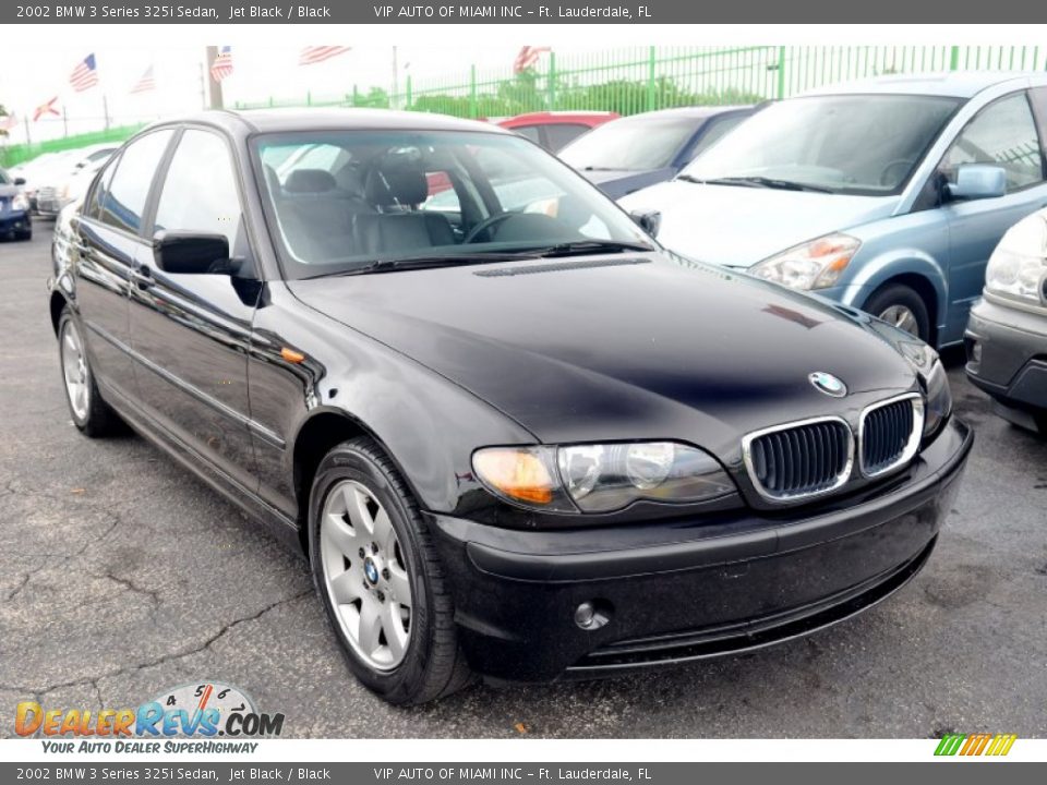 2002 BMW 3 Series 325i Sedan Jet Black / Black Photo #30