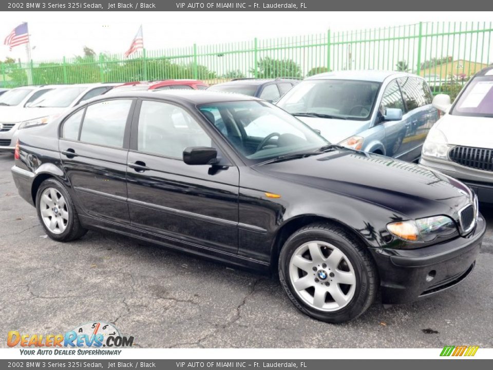 2002 BMW 3 Series 325i Sedan Jet Black / Black Photo #31