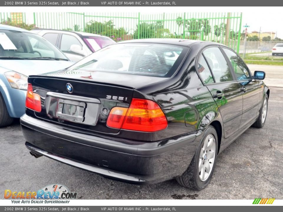 2002 BMW 3 Series 325i Sedan Jet Black / Black Photo #36