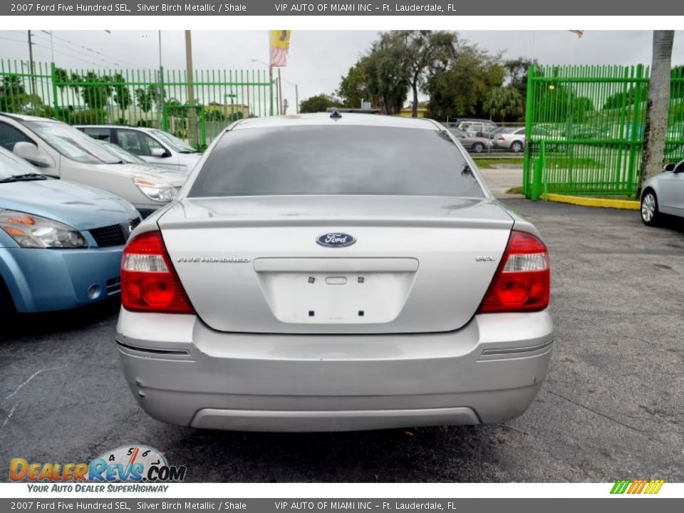 2007 Ford Five Hundred SEL Silver Birch Metallic / Shale Photo #9