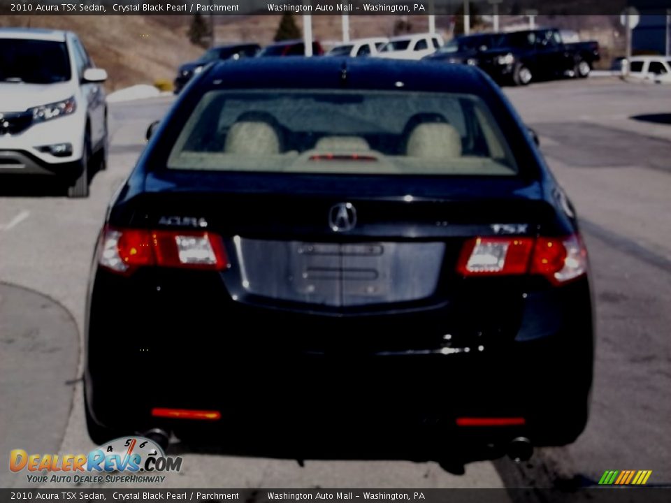 2010 Acura TSX Sedan Crystal Black Pearl / Parchment Photo #6