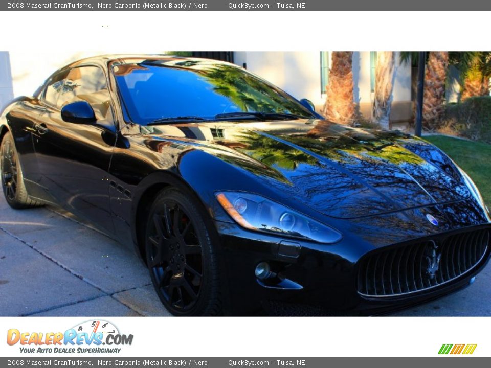 2008 Maserati GranTurismo Nero Carbonio (Metallic Black) / Nero Photo #1