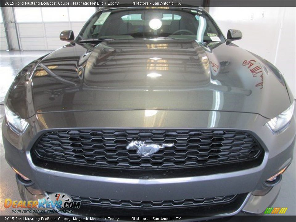 2015 Ford Mustang EcoBoost Coupe Magnetic Metallic / Ebony Photo #2