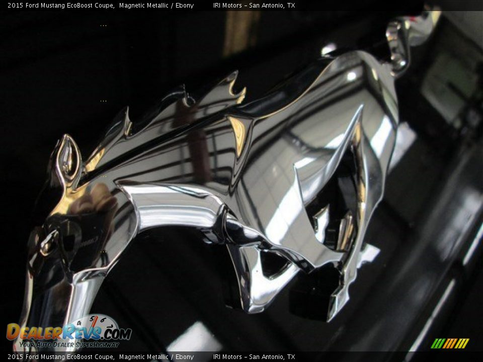 2015 Ford Mustang EcoBoost Coupe Magnetic Metallic / Ebony Photo #6