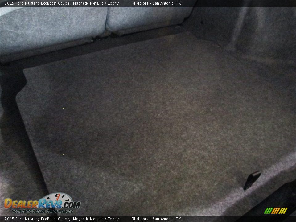 2015 Ford Mustang EcoBoost Coupe Magnetic Metallic / Ebony Photo #11