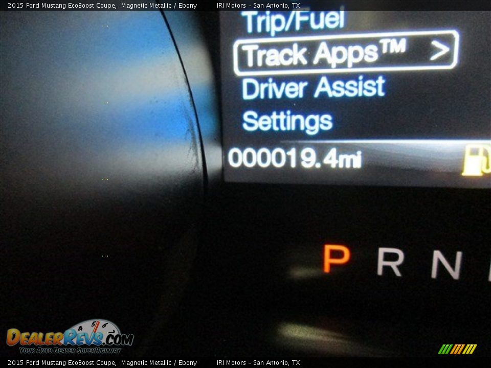 2015 Ford Mustang EcoBoost Coupe Magnetic Metallic / Ebony Photo #16