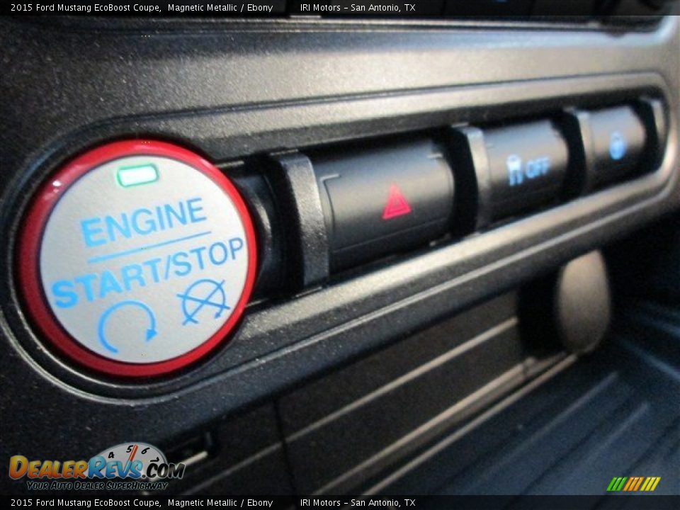 2015 Ford Mustang EcoBoost Coupe Magnetic Metallic / Ebony Photo #21