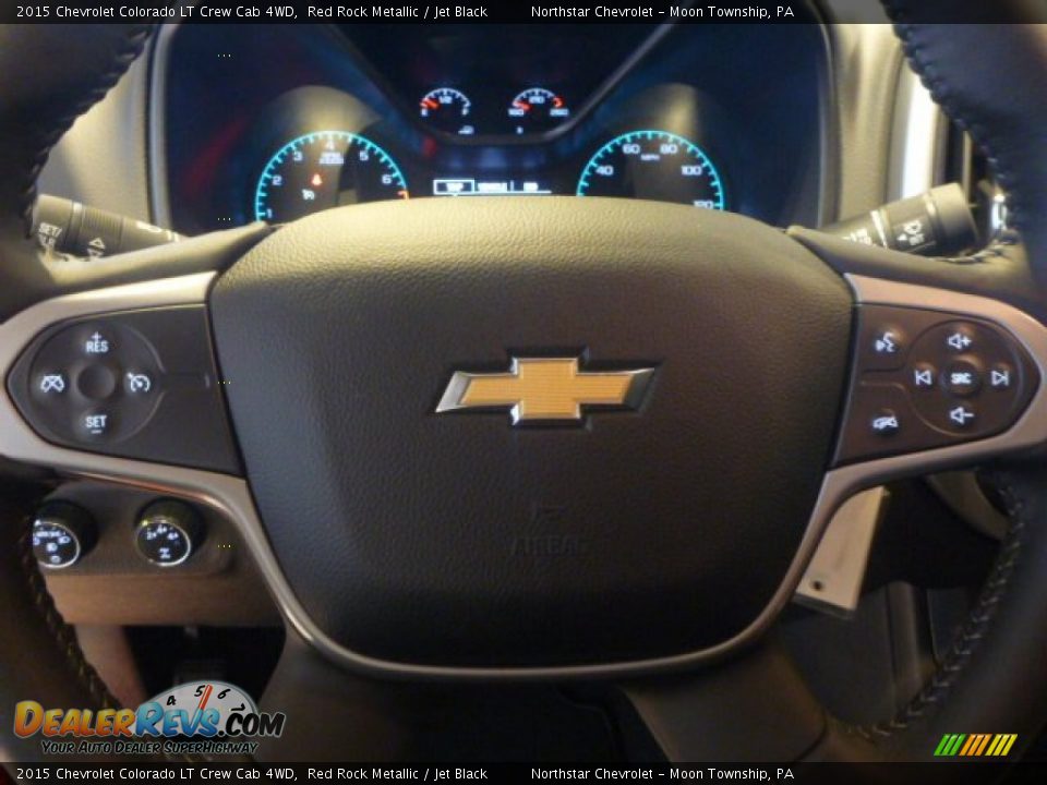 2015 Chevrolet Colorado LT Crew Cab 4WD Red Rock Metallic / Jet Black Photo #15