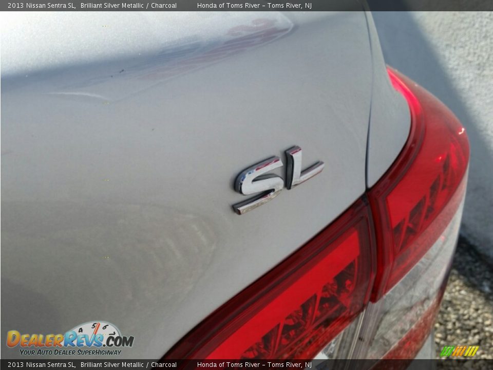 2013 Nissan Sentra SL Brilliant Silver Metallic / Charcoal Photo #9