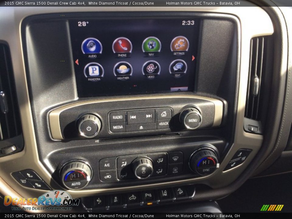 2015 GMC Sierra 1500 Denali Crew Cab 4x4 White Diamond Tricoat / Cocoa/Dune Photo #6