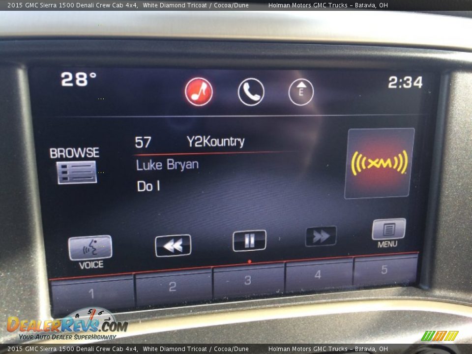 2015 GMC Sierra 1500 Denali Crew Cab 4x4 White Diamond Tricoat / Cocoa/Dune Photo #7