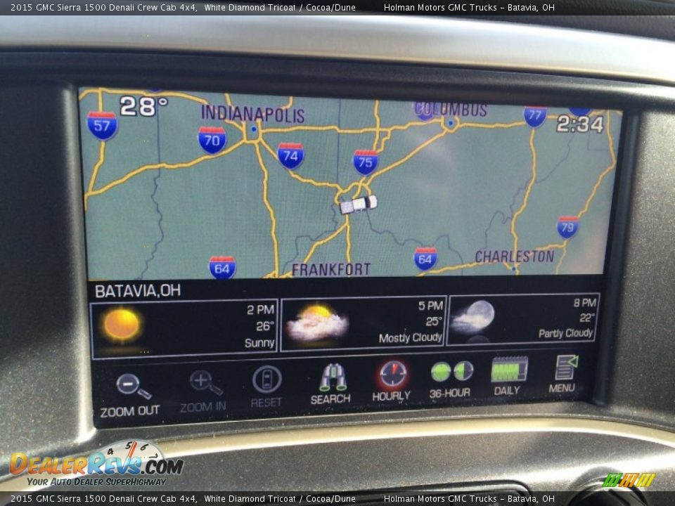 2015 GMC Sierra 1500 Denali Crew Cab 4x4 White Diamond Tricoat / Cocoa/Dune Photo #9