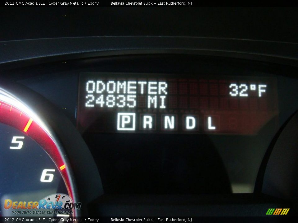2012 GMC Acadia SLE Cyber Gray Metallic / Ebony Photo #10