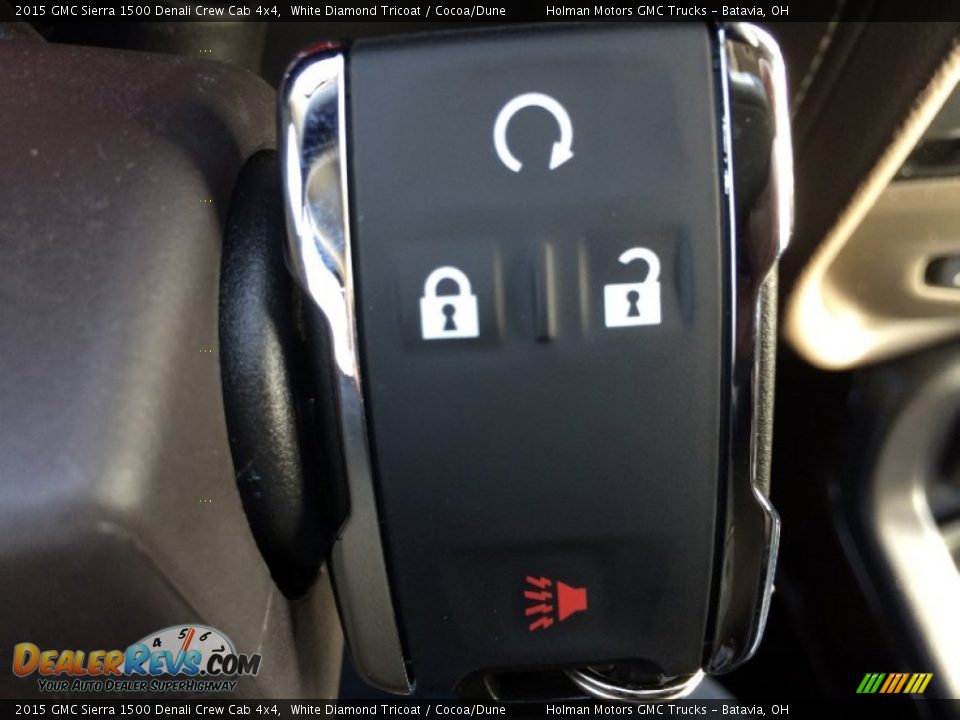 2015 GMC Sierra 1500 Denali Crew Cab 4x4 White Diamond Tricoat / Cocoa/Dune Photo #14