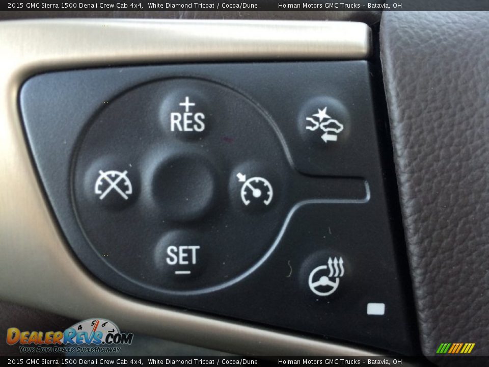 2015 GMC Sierra 1500 Denali Crew Cab 4x4 White Diamond Tricoat / Cocoa/Dune Photo #16