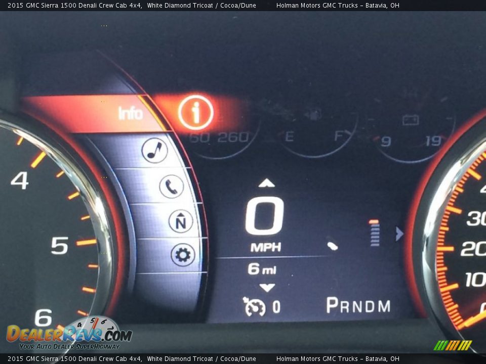 2015 GMC Sierra 1500 Denali Crew Cab 4x4 White Diamond Tricoat / Cocoa/Dune Photo #18