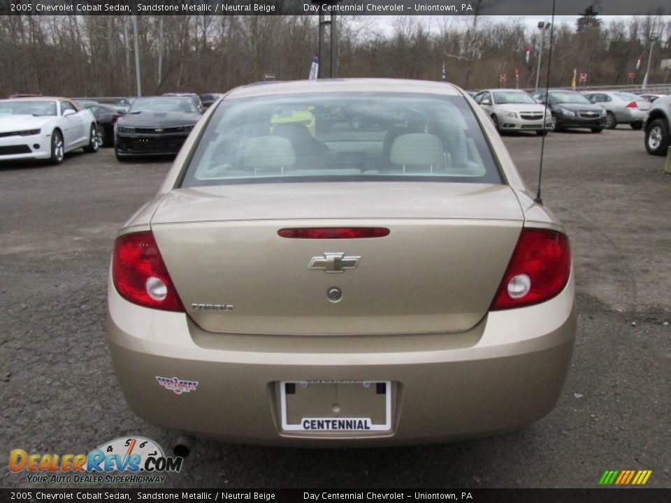 2005 Chevrolet Cobalt Sedan Sandstone Metallic / Neutral Beige Photo #5