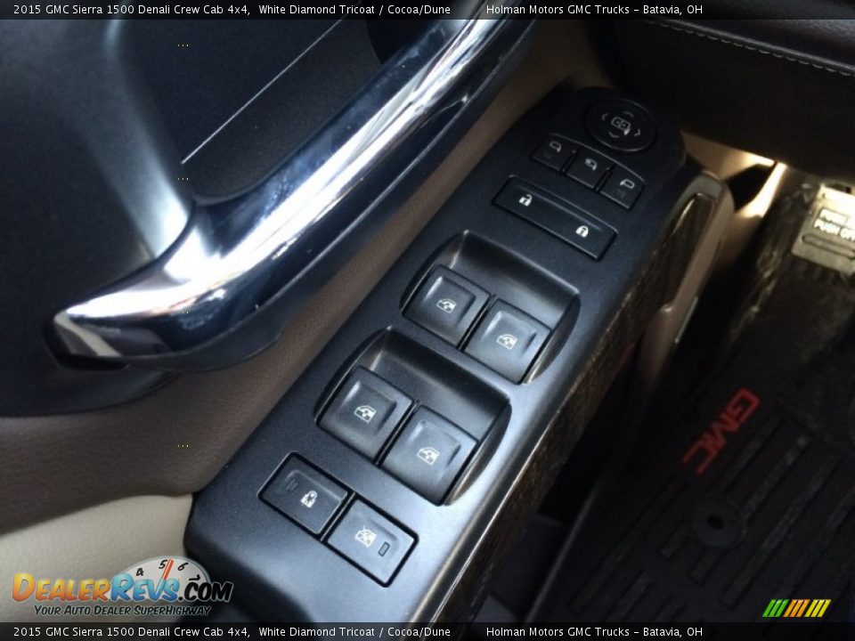 2015 GMC Sierra 1500 Denali Crew Cab 4x4 White Diamond Tricoat / Cocoa/Dune Photo #21