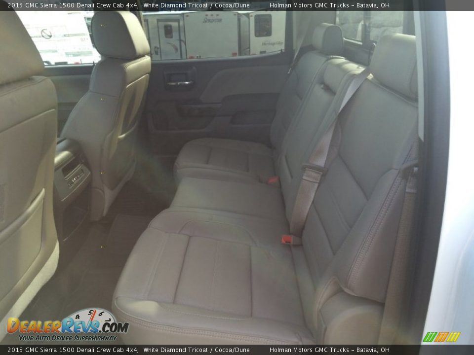 2015 GMC Sierra 1500 Denali Crew Cab 4x4 White Diamond Tricoat / Cocoa/Dune Photo #27