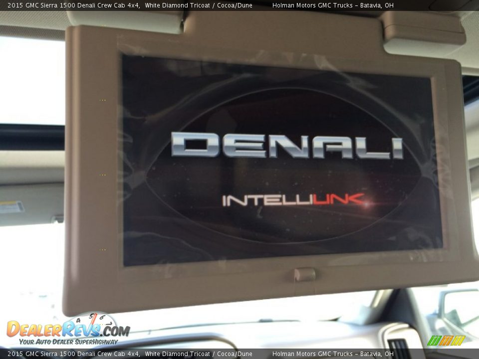 2015 GMC Sierra 1500 Denali Crew Cab 4x4 White Diamond Tricoat / Cocoa/Dune Photo #29