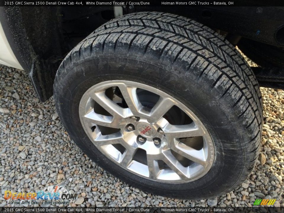 2015 GMC Sierra 1500 Denali Crew Cab 4x4 White Diamond Tricoat / Cocoa/Dune Photo #31