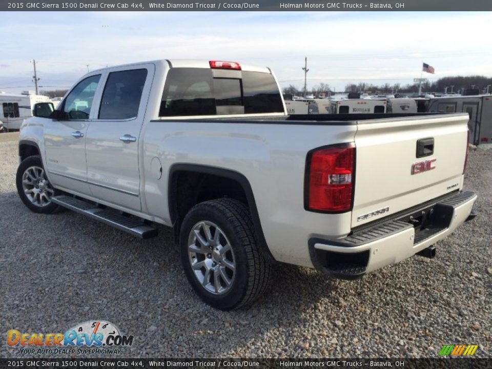 2015 GMC Sierra 1500 Denali Crew Cab 4x4 White Diamond Tricoat / Cocoa/Dune Photo #32