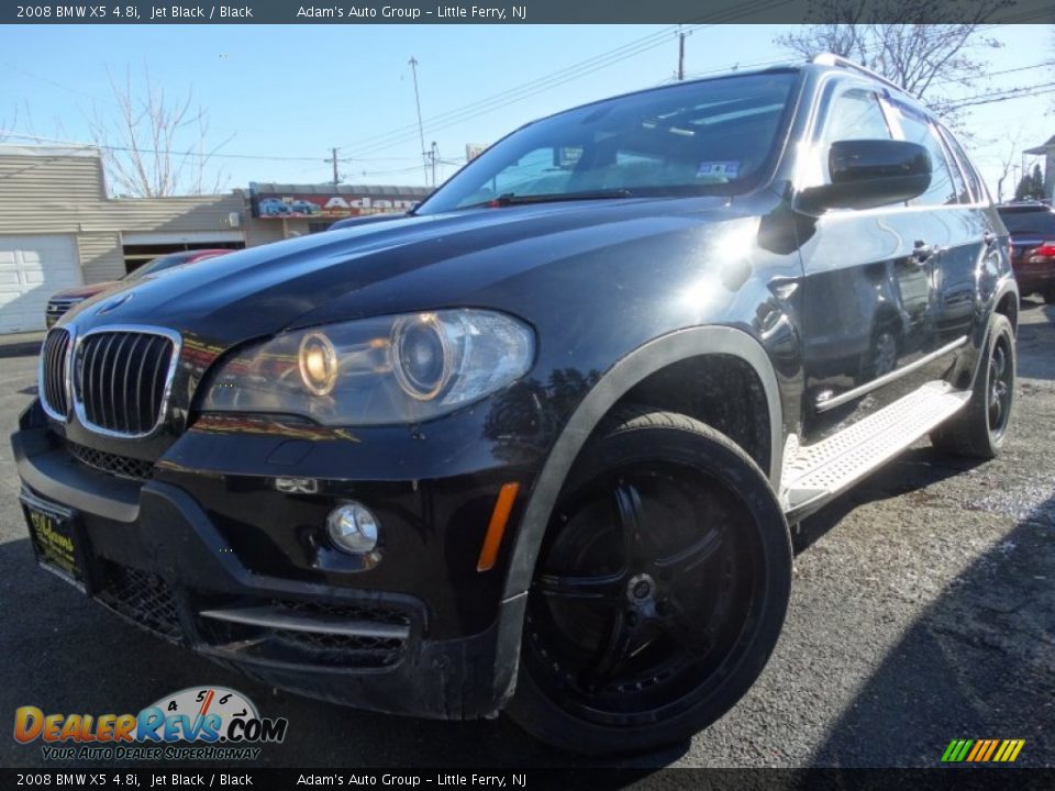 2008 BMW X5 4.8i Jet Black / Black Photo #1