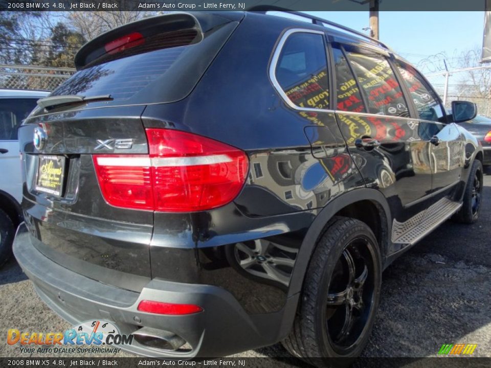 2008 BMW X5 4.8i Jet Black / Black Photo #4