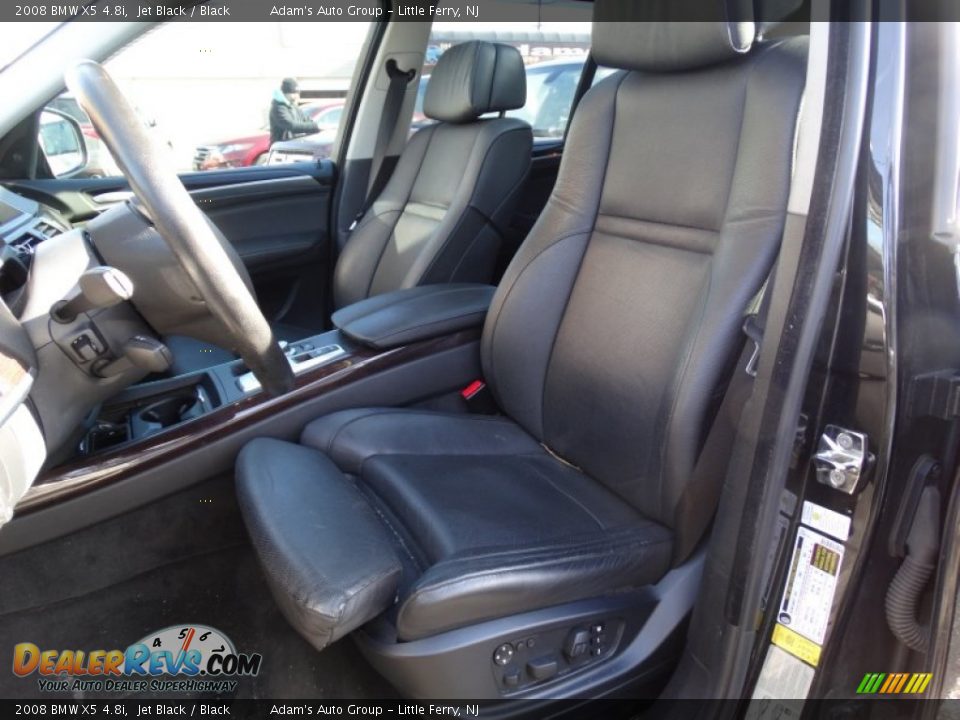 2008 BMW X5 4.8i Jet Black / Black Photo #7