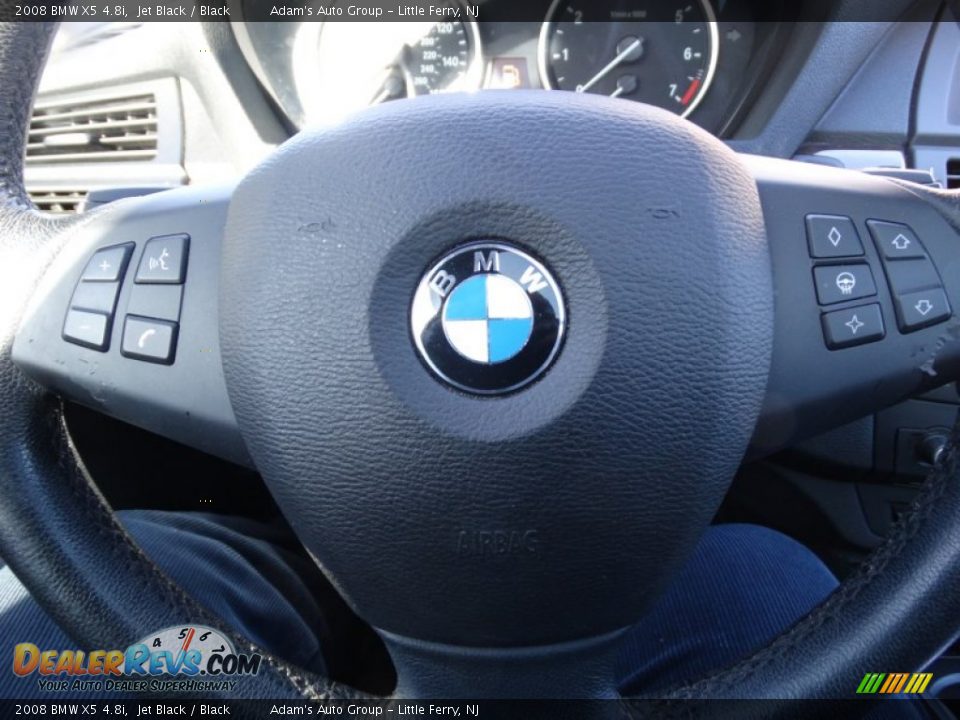 2008 BMW X5 4.8i Jet Black / Black Photo #8