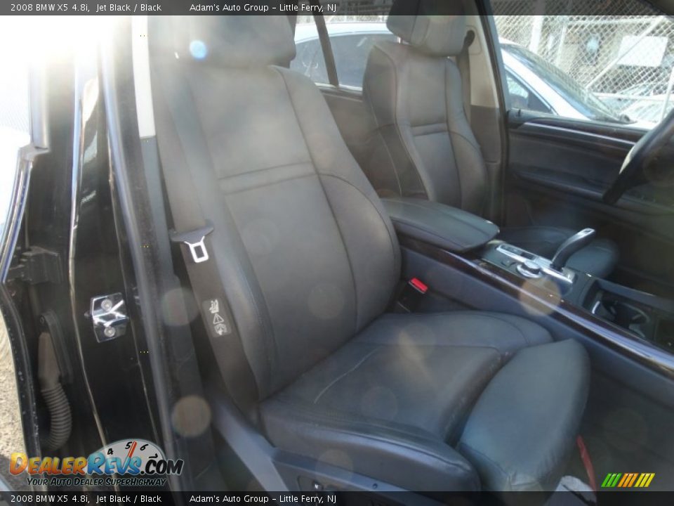2008 BMW X5 4.8i Jet Black / Black Photo #14