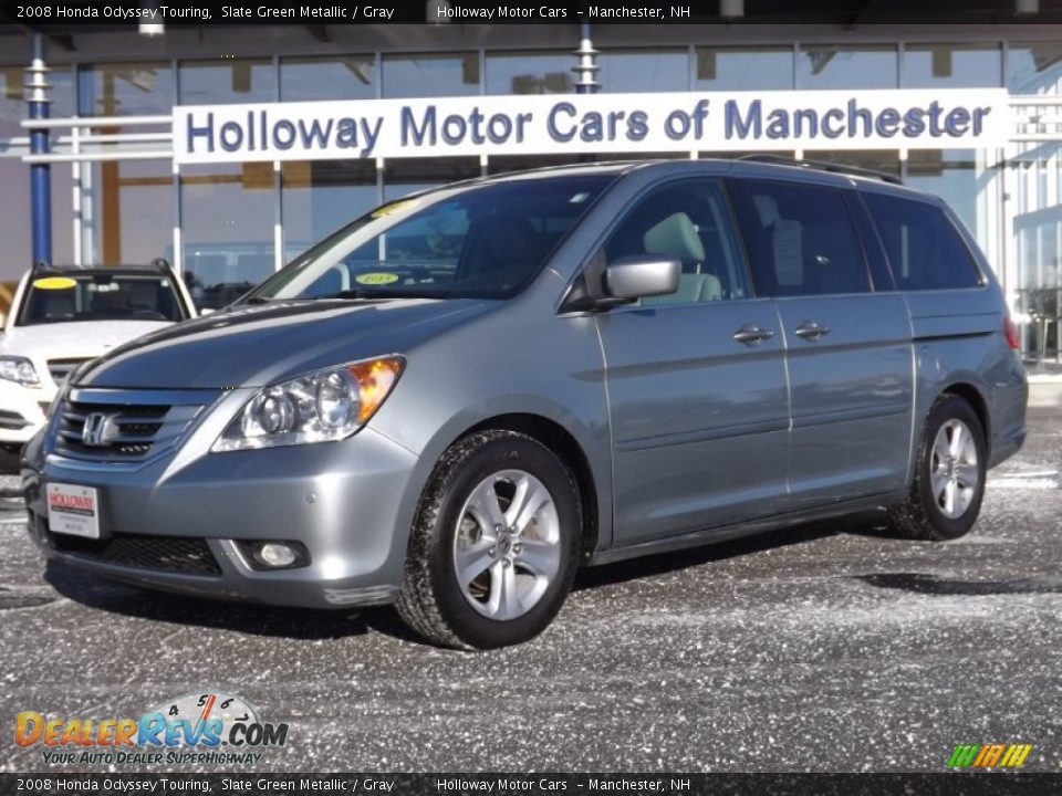 2008 Honda Odyssey Touring Slate Green Metallic / Gray Photo #1