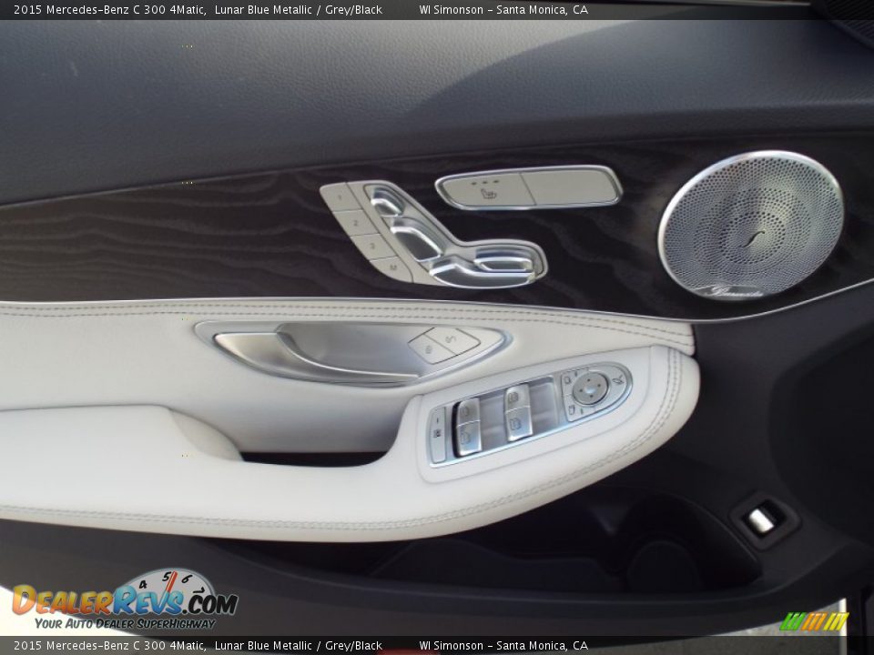 2015 Mercedes-Benz C 300 4Matic Lunar Blue Metallic / Grey/Black Photo #6