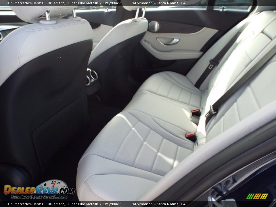 2015 Mercedes-Benz C 300 4Matic Lunar Blue Metallic / Grey/Black Photo #8