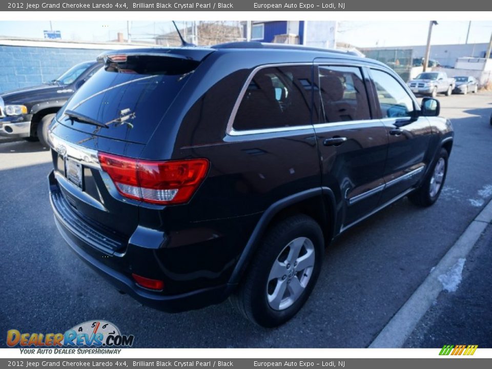 2012 Jeep Grand Cherokee Laredo 4x4 Brilliant Black Crystal Pearl / Black Photo #4