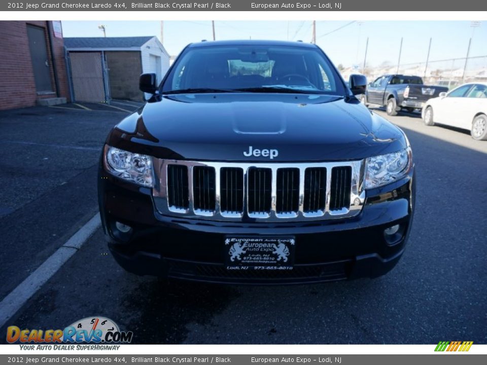 2012 Jeep Grand Cherokee Laredo 4x4 Brilliant Black Crystal Pearl / Black Photo #13