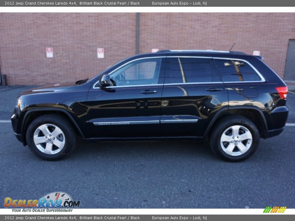 2012 Jeep Grand Cherokee Laredo 4x4 Brilliant Black Crystal Pearl / Black Photo #14