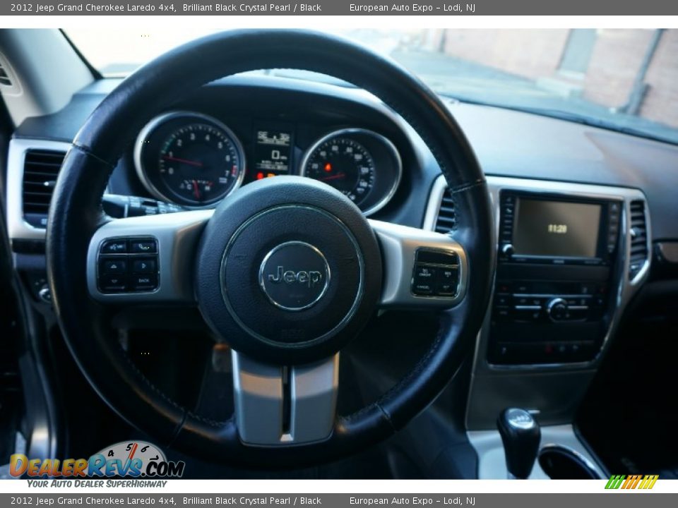 2012 Jeep Grand Cherokee Laredo 4x4 Brilliant Black Crystal Pearl / Black Photo #19
