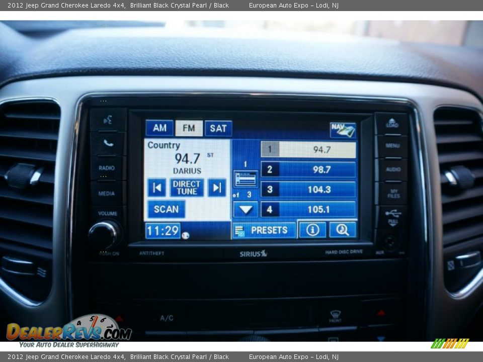 2012 Jeep Grand Cherokee Laredo 4x4 Brilliant Black Crystal Pearl / Black Photo #23