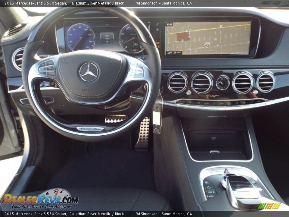 2015 Mercedes-Benz S 550 Sedan Palladium Silver Metallic / Black Photo #9