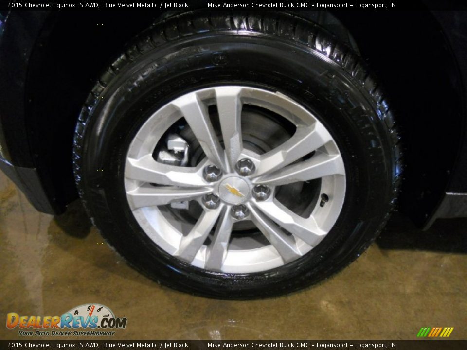 2015 Chevrolet Equinox LS AWD Blue Velvet Metallic / Jet Black Photo #4