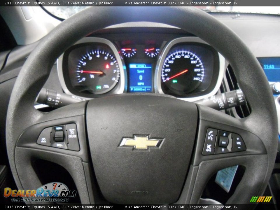 2015 Chevrolet Equinox LS AWD Blue Velvet Metallic / Jet Black Photo #6