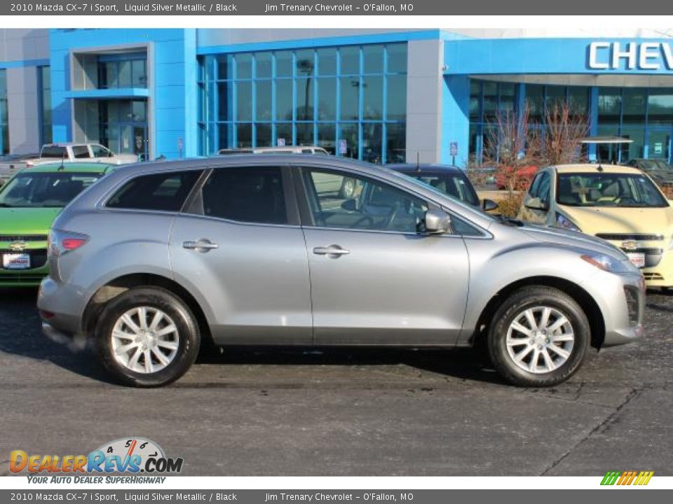 2010 Mazda CX-7 i Sport Liquid Silver Metallic / Black Photo #1