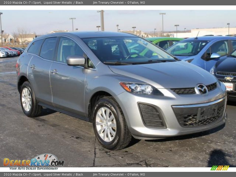 2010 Mazda CX-7 i Sport Liquid Silver Metallic / Black Photo #2