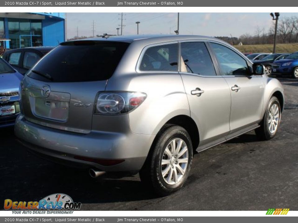 2010 Mazda CX-7 i Sport Liquid Silver Metallic / Black Photo #3