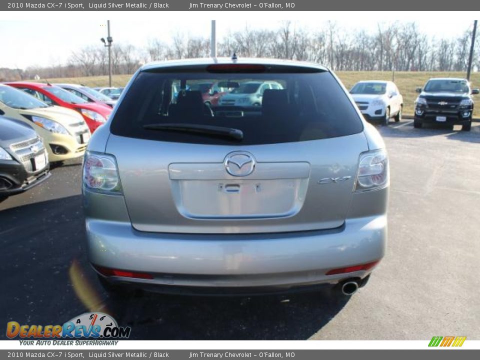 2010 Mazda CX-7 i Sport Liquid Silver Metallic / Black Photo #6